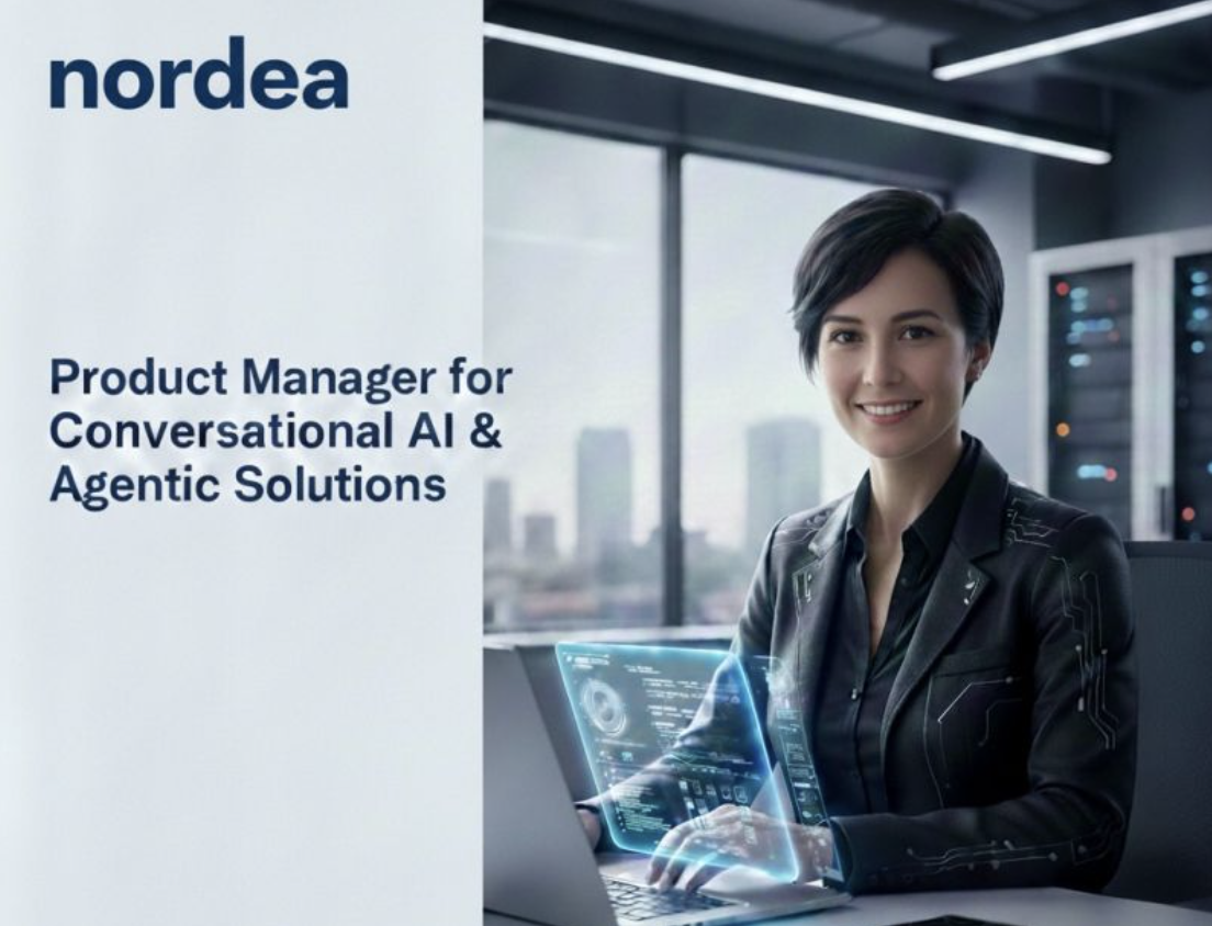 Nordea is hiring for a Conversational AI Product Manager