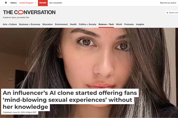 When an Influencer's Conversational AI clone got carried away