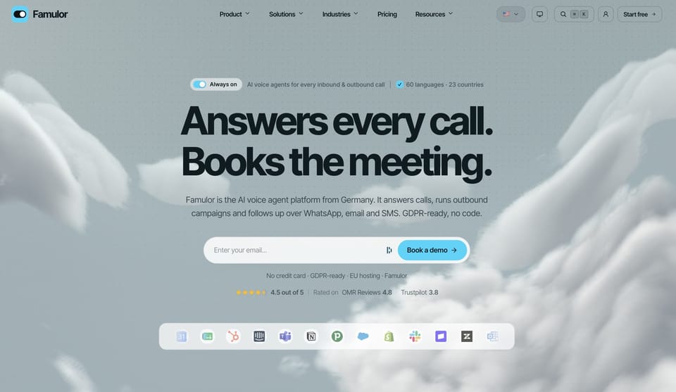 New to the Conversational AI Marketplace: Famulor