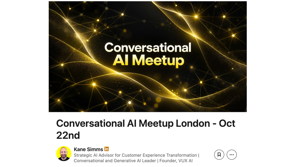 Conversational AI Meetup returns to London on 22 October, hosted at Lloyds Banking Group